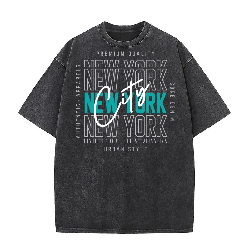 New York City Streetwear 7 Washed T-Shirt