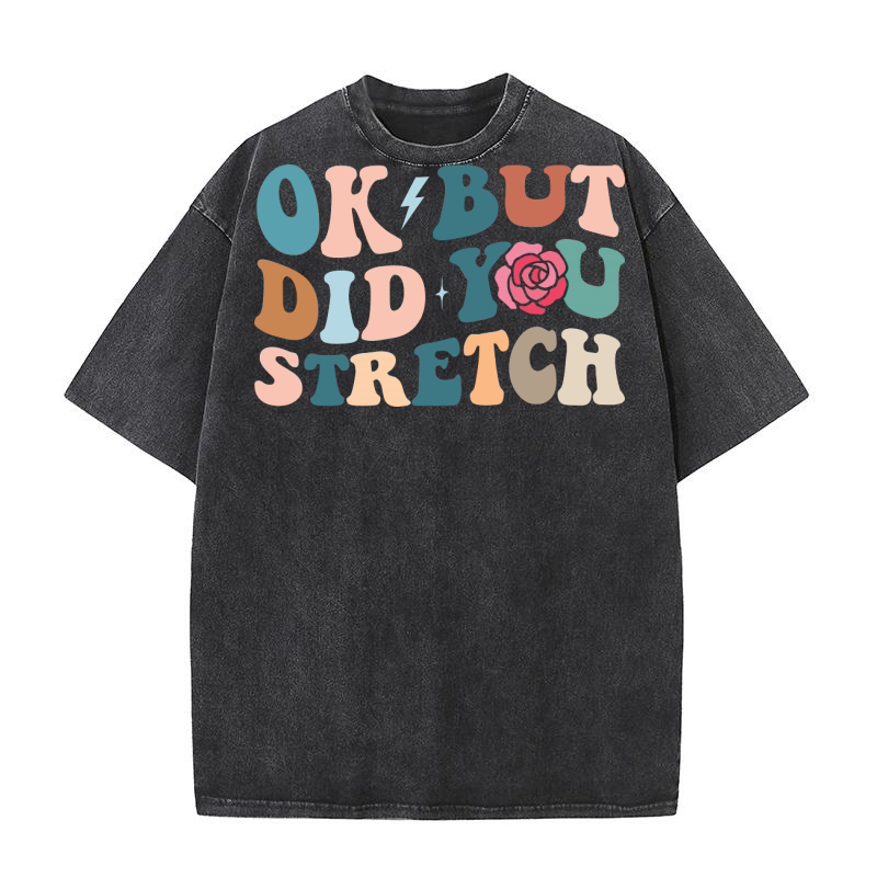 Ok But Did You Stretch Washed T-Shirt