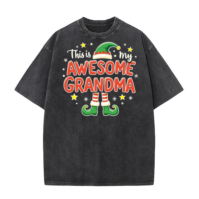 This is My Awesome Grandma 7 Washed T-Shirt