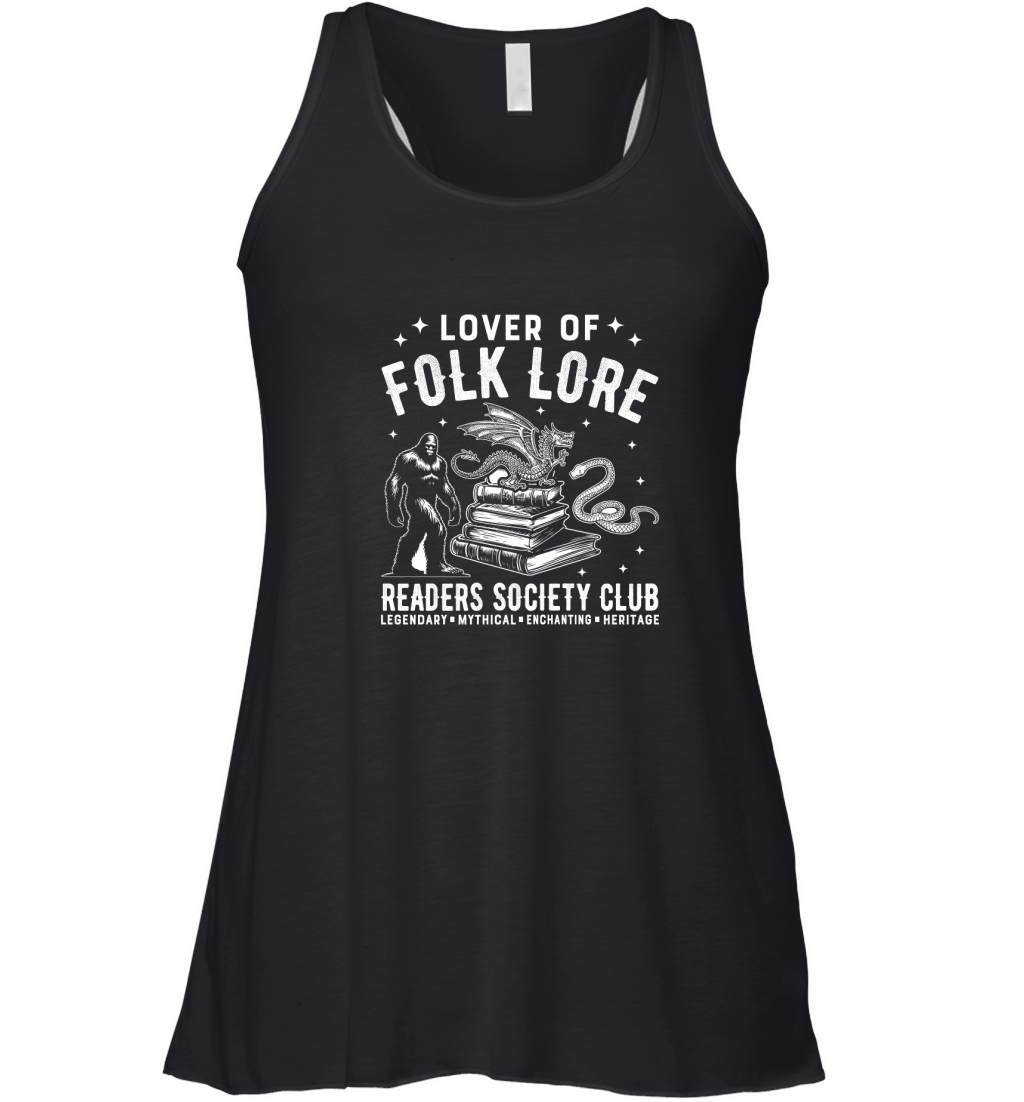 lover of folk lore readers society club legendary  mythical  enchanting  heritage Women's Flowy Tank Top