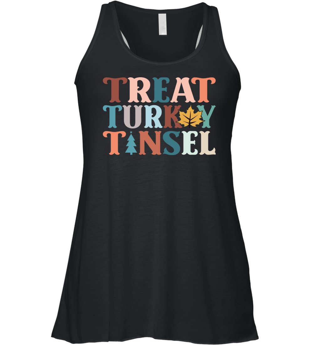 Treat Turkey Tinsel Women's Flowy Tank Top