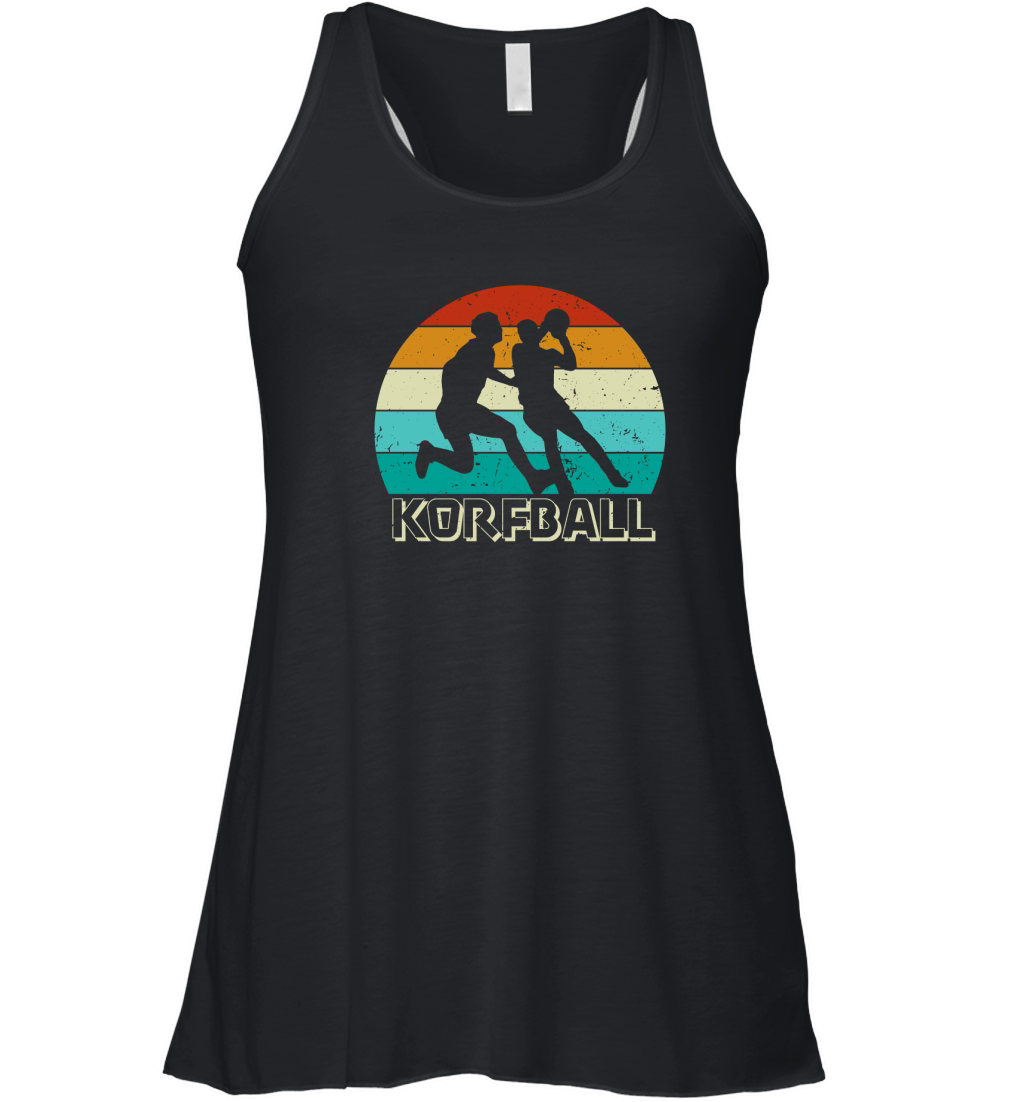 Vintage Retro Korfball Gift for Korfball Lovers and Players Women's Flowy Tank Top