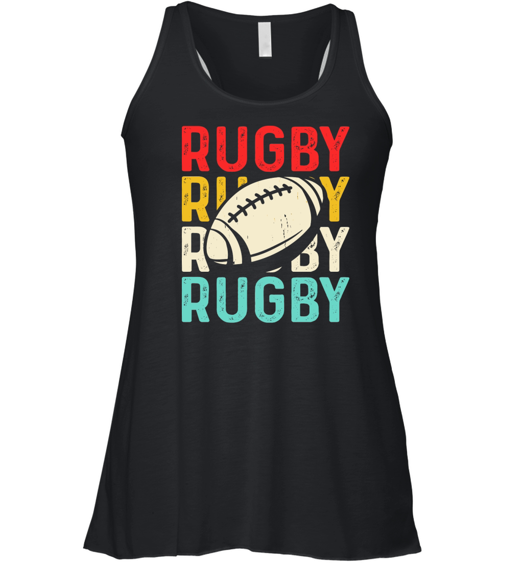 Vintage Rugby Player 3 Women's Flowy Tank Top