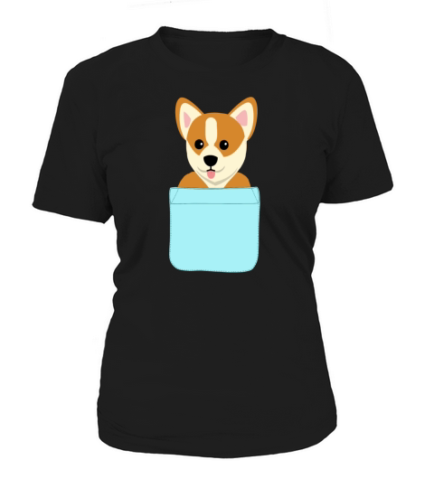 Cute Dog in Pocket Welsh Corgi Pembroke gift Women's T-Shirt
