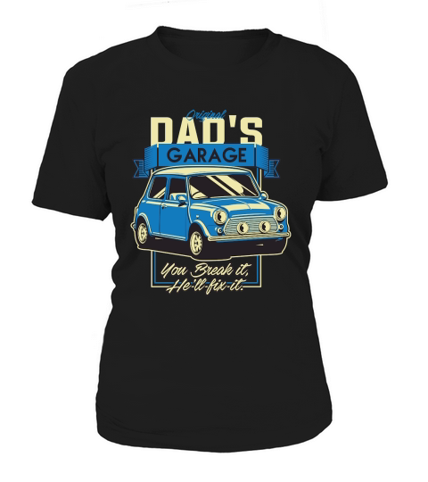 Fathers Day   Vintage Car Dad Women's T-Shirt
