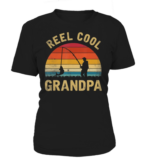 Mens Vintage Reel Cool GRANDPA Fish Fishing Shirt Women's T-Shirt