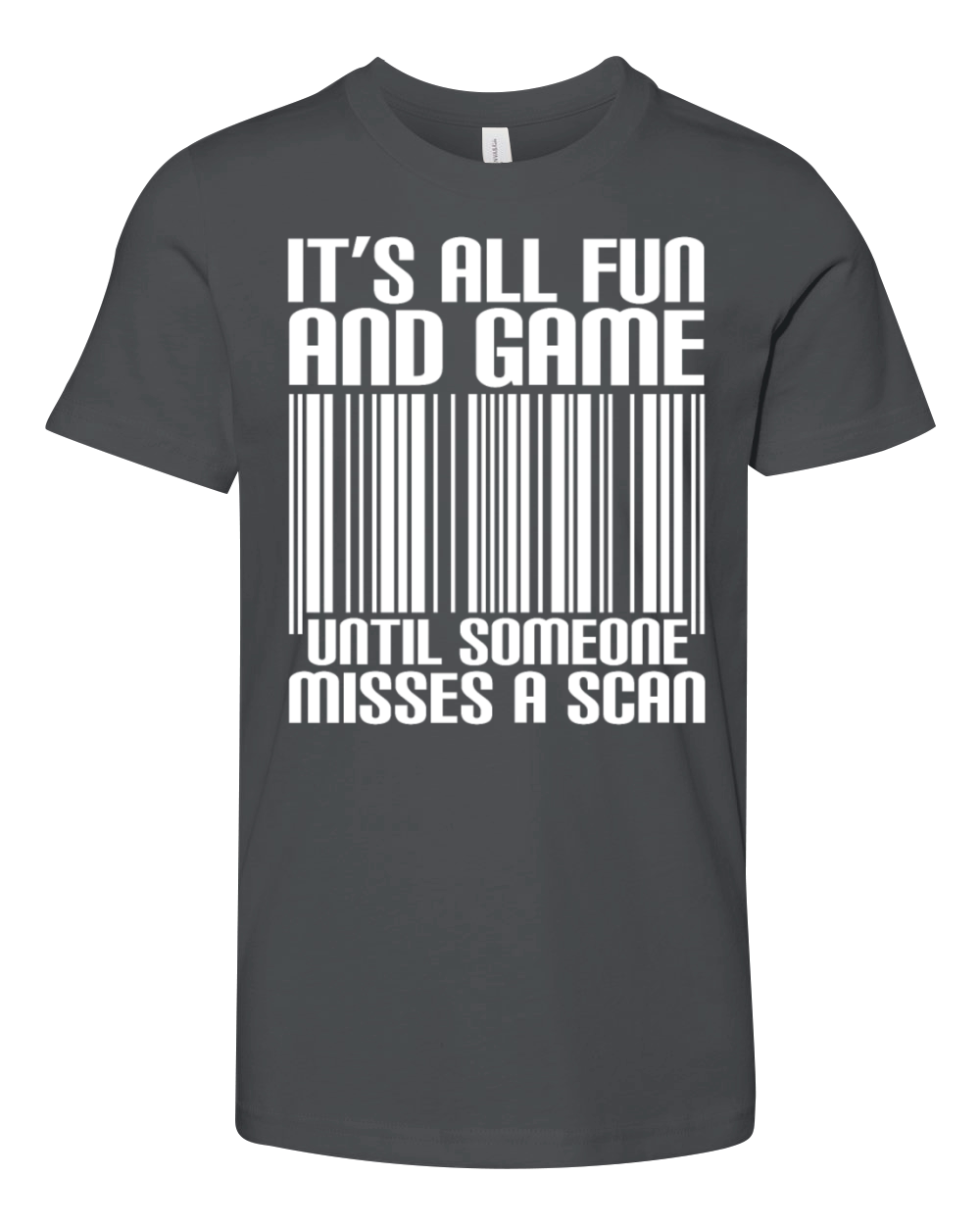 Funny Misses A Scan Postal Worker Youth Unisex Jersey Tee