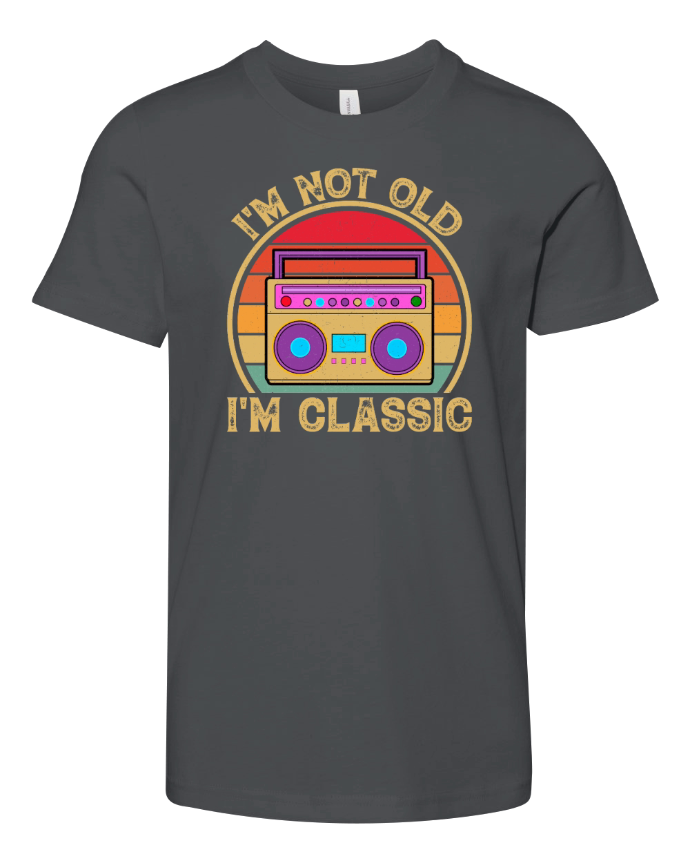 Old Vintage I am not old i am a classic Youth Unisex Jersey Tee