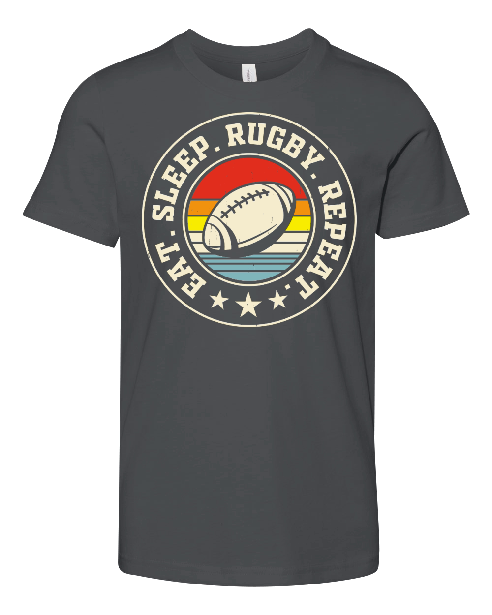 Vintage Rugby Player Youth Unisex Jersey Tee