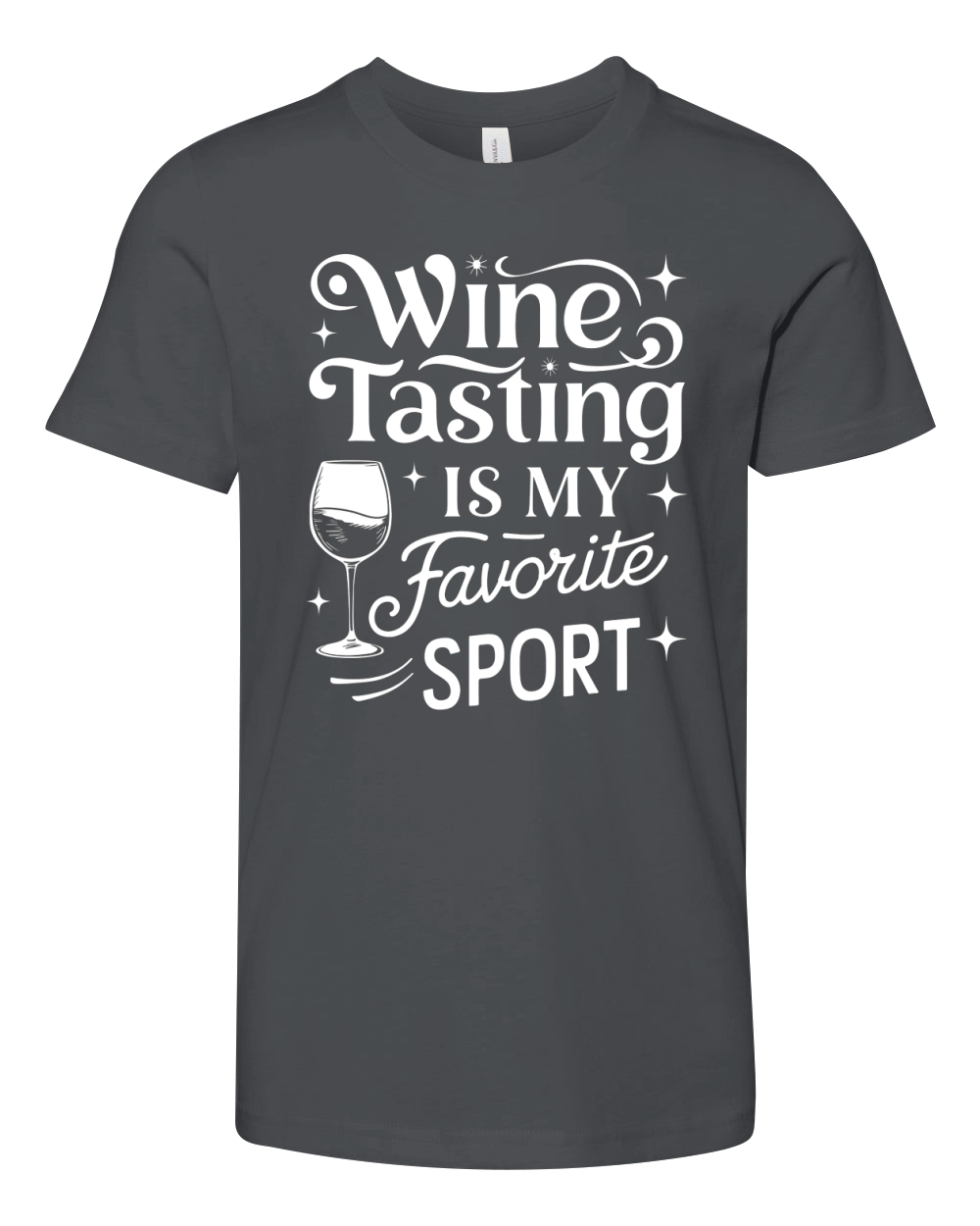 Wine Tasting is my favorite sports Youth Unisex Jersey Tee