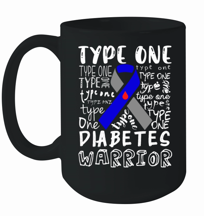 Type 1 Diabetes Awareness Aware T1D Warrior Ceramic Mug