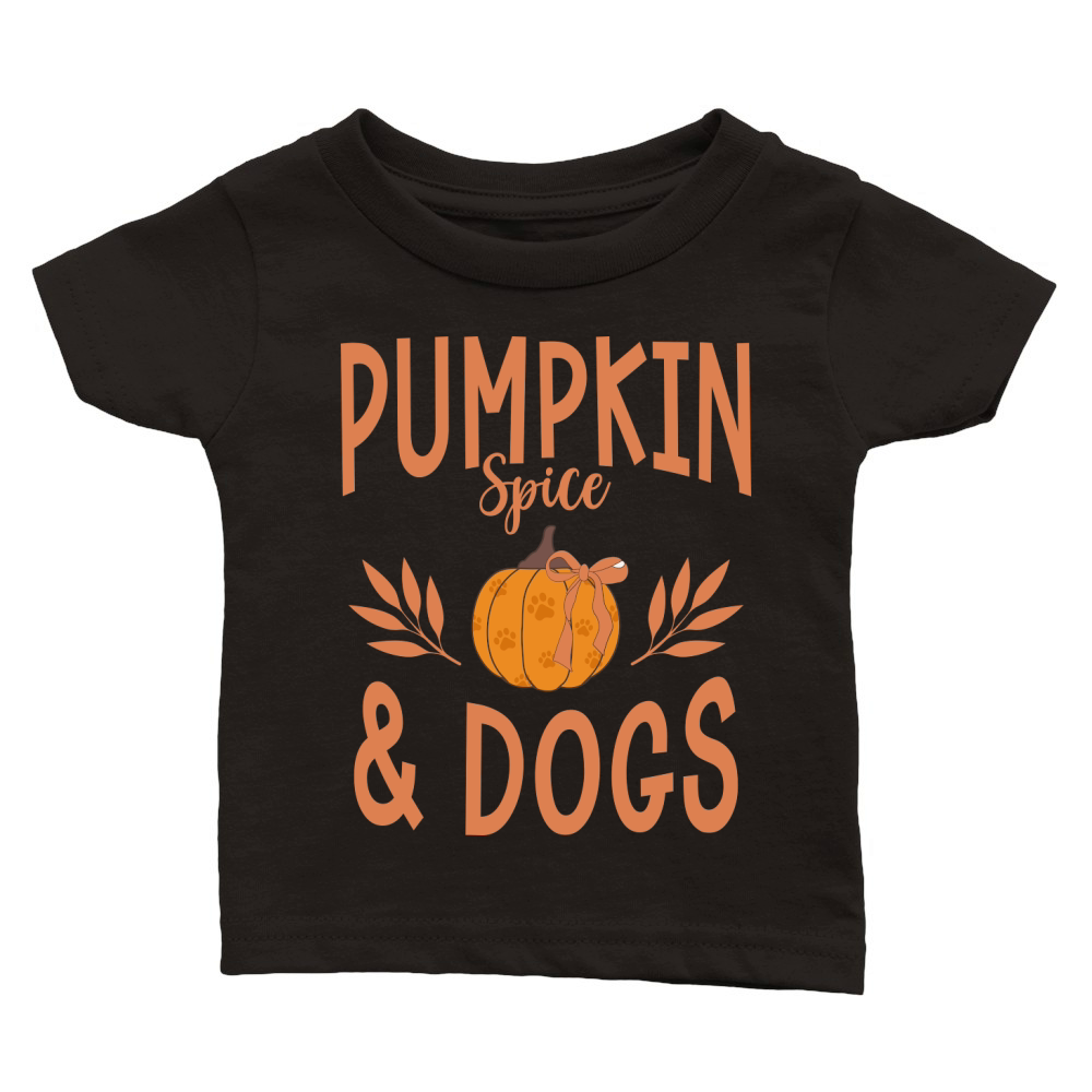 autumn dog pumpkin Classic Baby Crewneck T-shirt