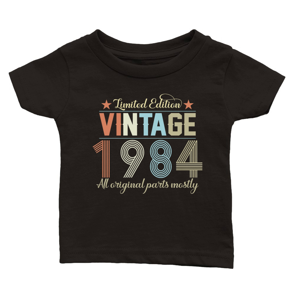 Birthday   Limited Edition Vintage 1984 Classic Baby Crewneck T-shirt