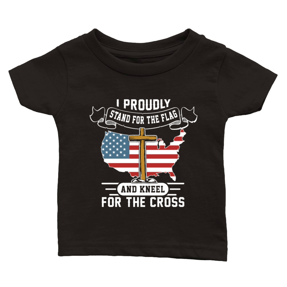 i kneel for the cross shirt Classic Baby Crewneck T-shirt