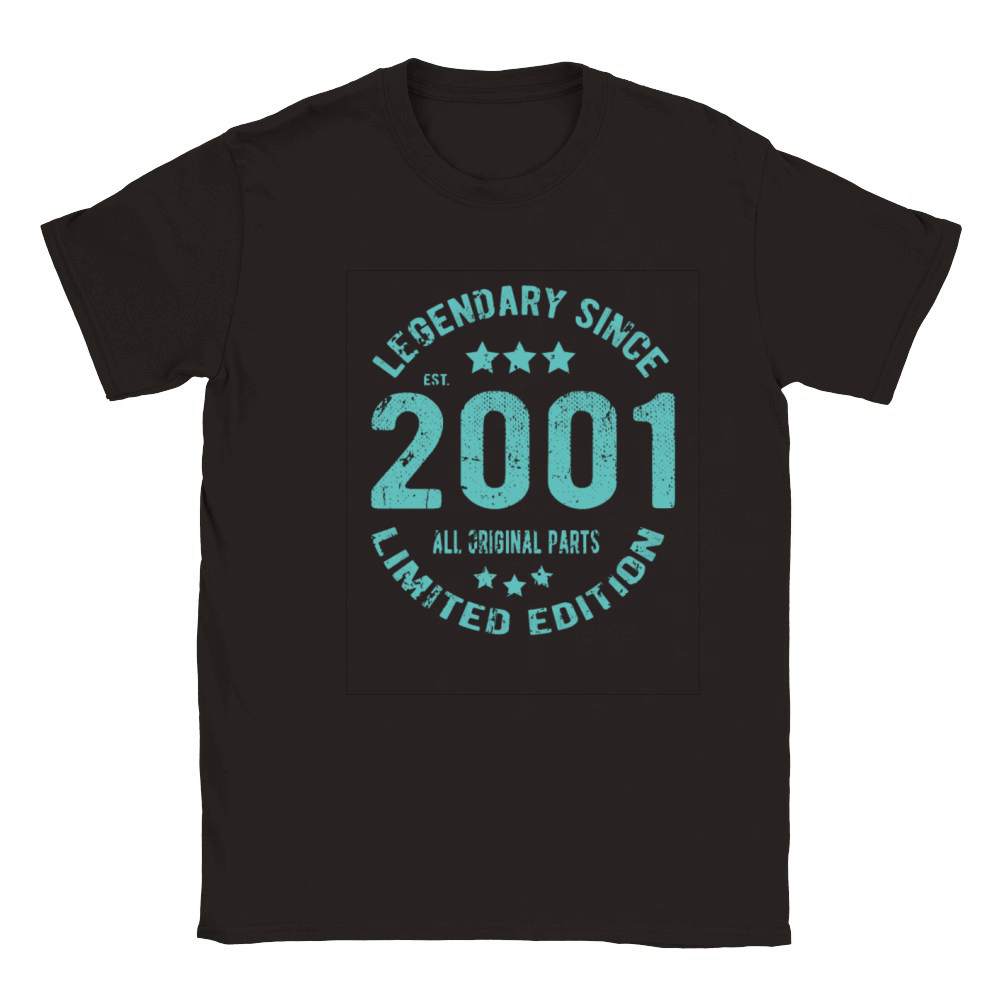 2001 Vintage Birthday Classic Kids Crewneck T-shirt