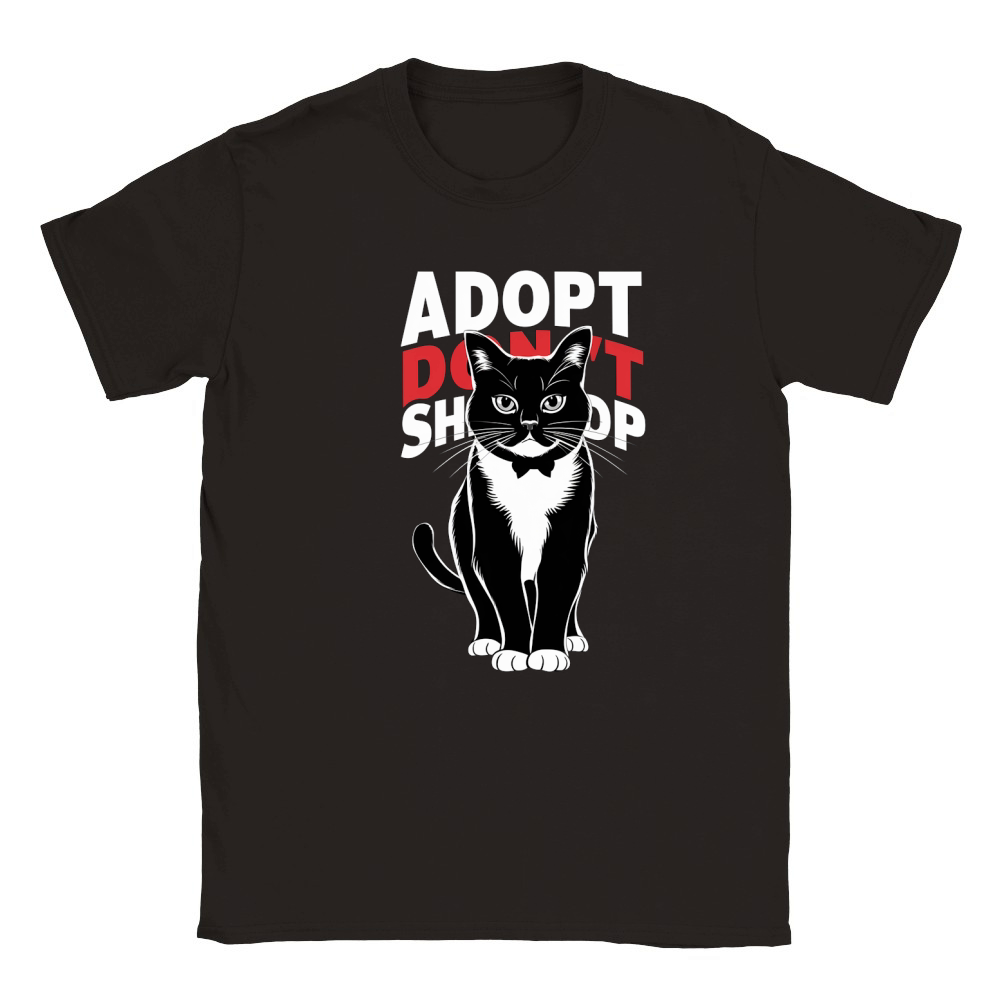 Adopt Dont Shop Cat Classic Kids Crewneck T-shirt