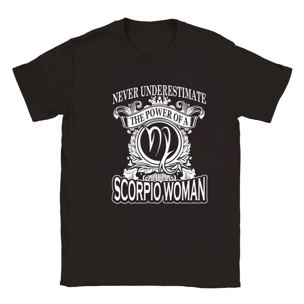 Power of a Scorpio woman - Never underestimate Classic Kids Crewneck T-shirt