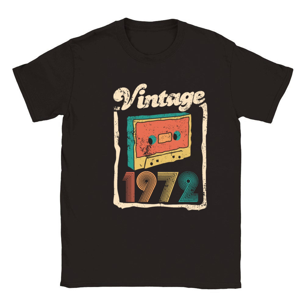 Vintage 1972 - 50 years old - 50th birthday gift Classic Kids Crewneck T-shirt