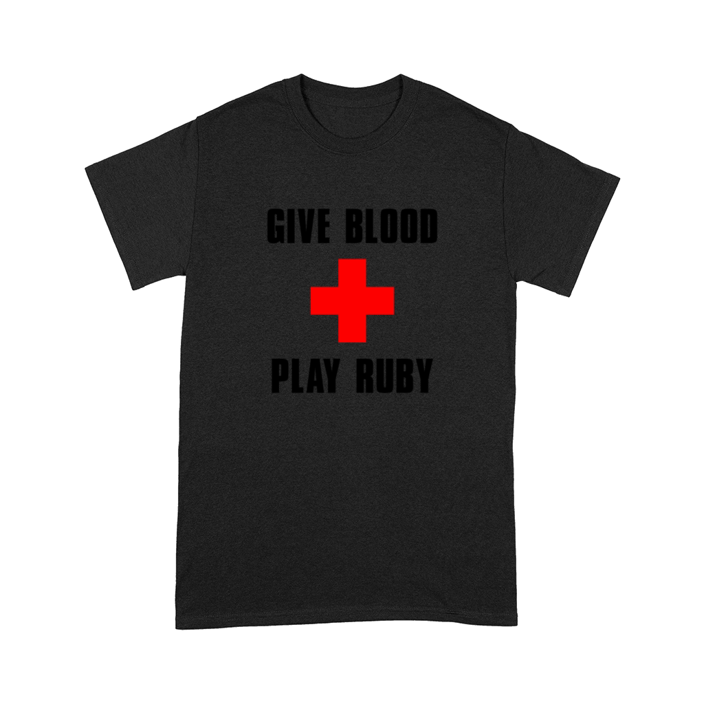 Give Blood Play Rugby Funny Rugby Player Humor Comfort T-shirt
