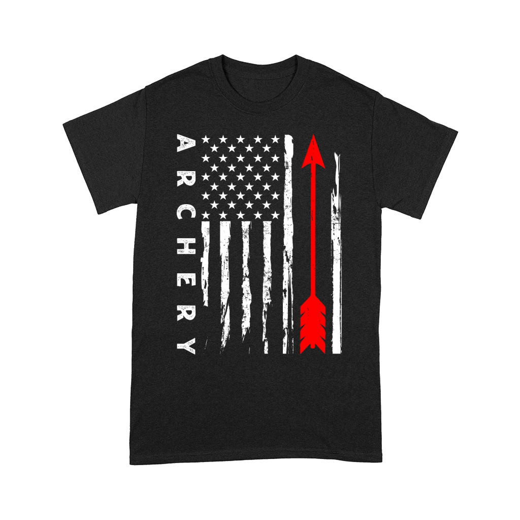 Vintage Hunting Archery   american flag Comfort T-shirt