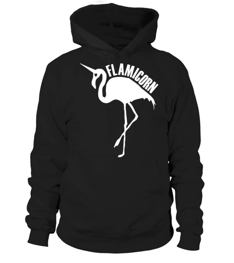 flamingo unicorn hybrid creature hybrids white Hoodie Unisex