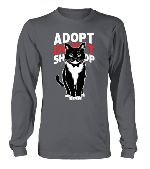 Adopt Dont Shop Cat Long sleeved Unisex