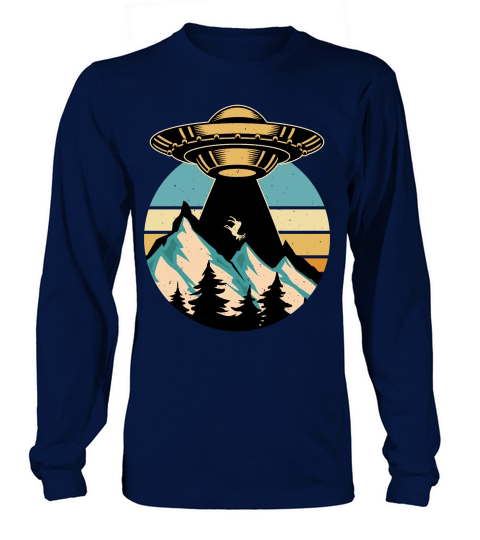 Vintage UFO Alien 28 Long sleeved Unisex