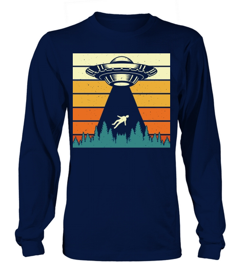 Vintage UFO Alien 38 Long sleeved Unisex