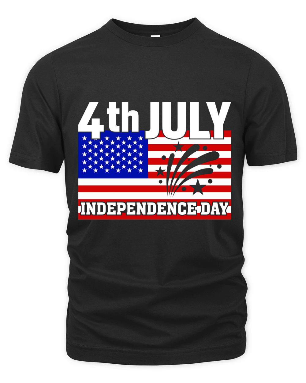 4th July Independence Day Organic Unisex T-shirt