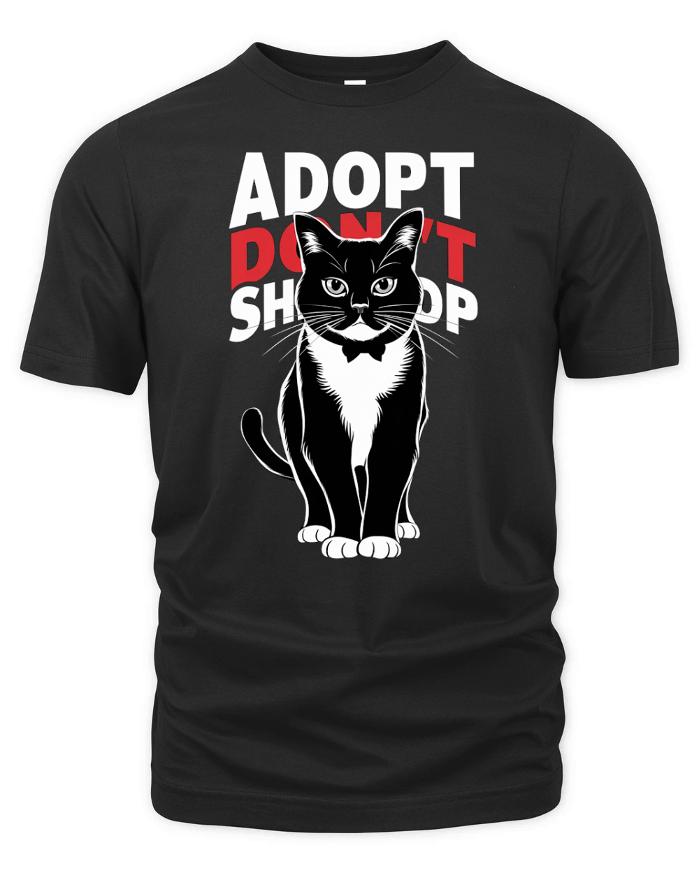 Adopt Dont Shop Cat Organic Unisex T-shirt
