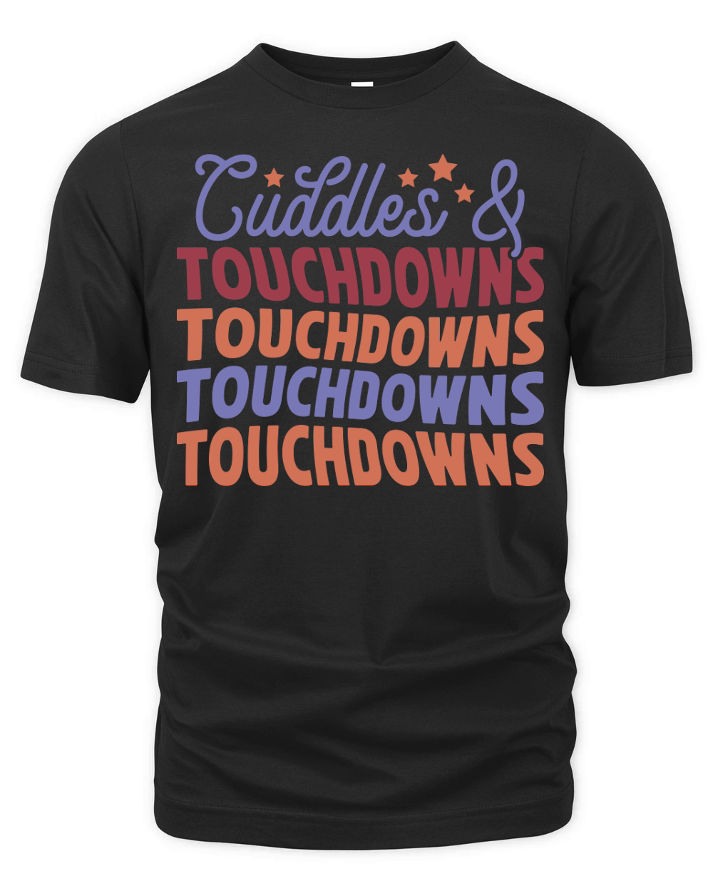 Cuddles and Touchdowns Organic Unisex T-shirt