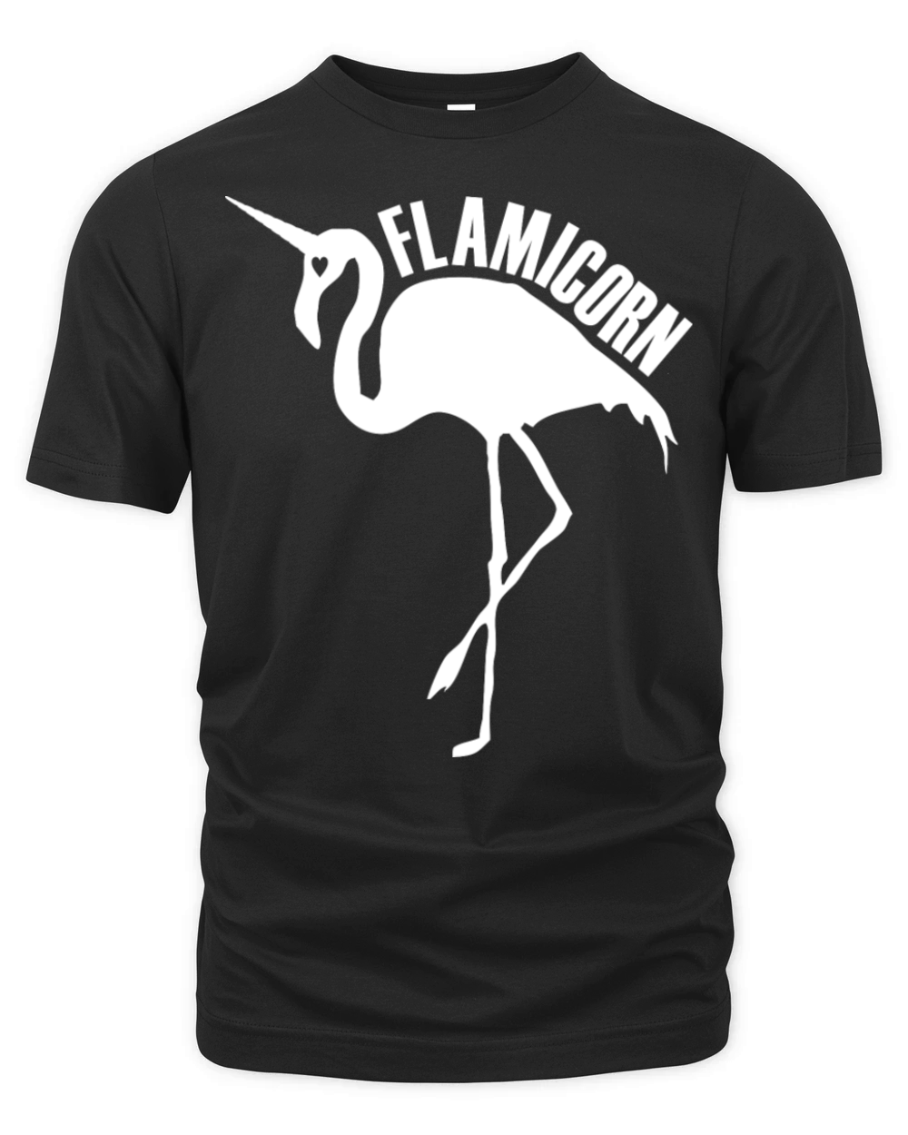 flamingo unicorn hybrid creature hybrids white Organic Unisex T-shirt