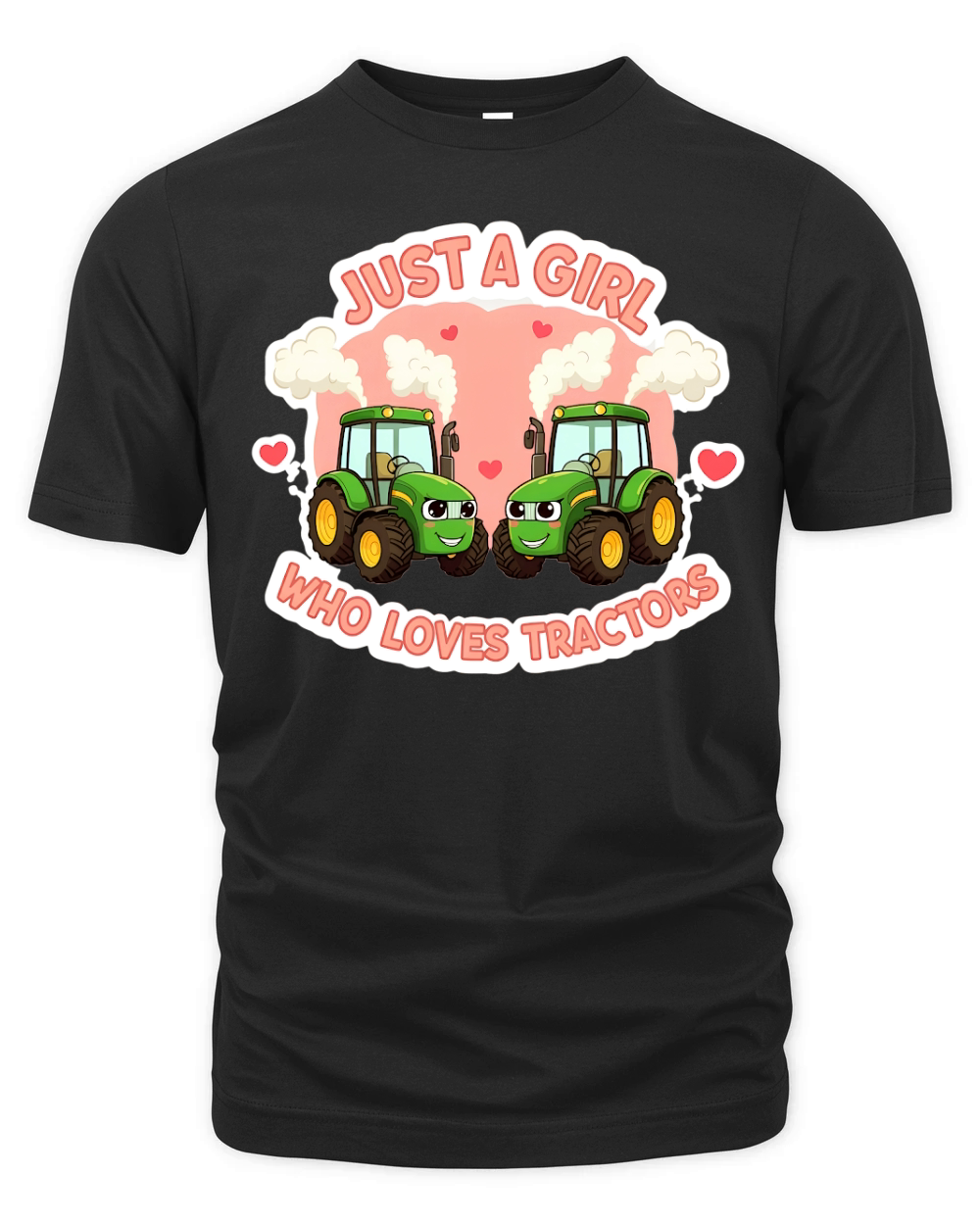 Just A Girl Who Loves Tractors Organic Unisex T-shirt