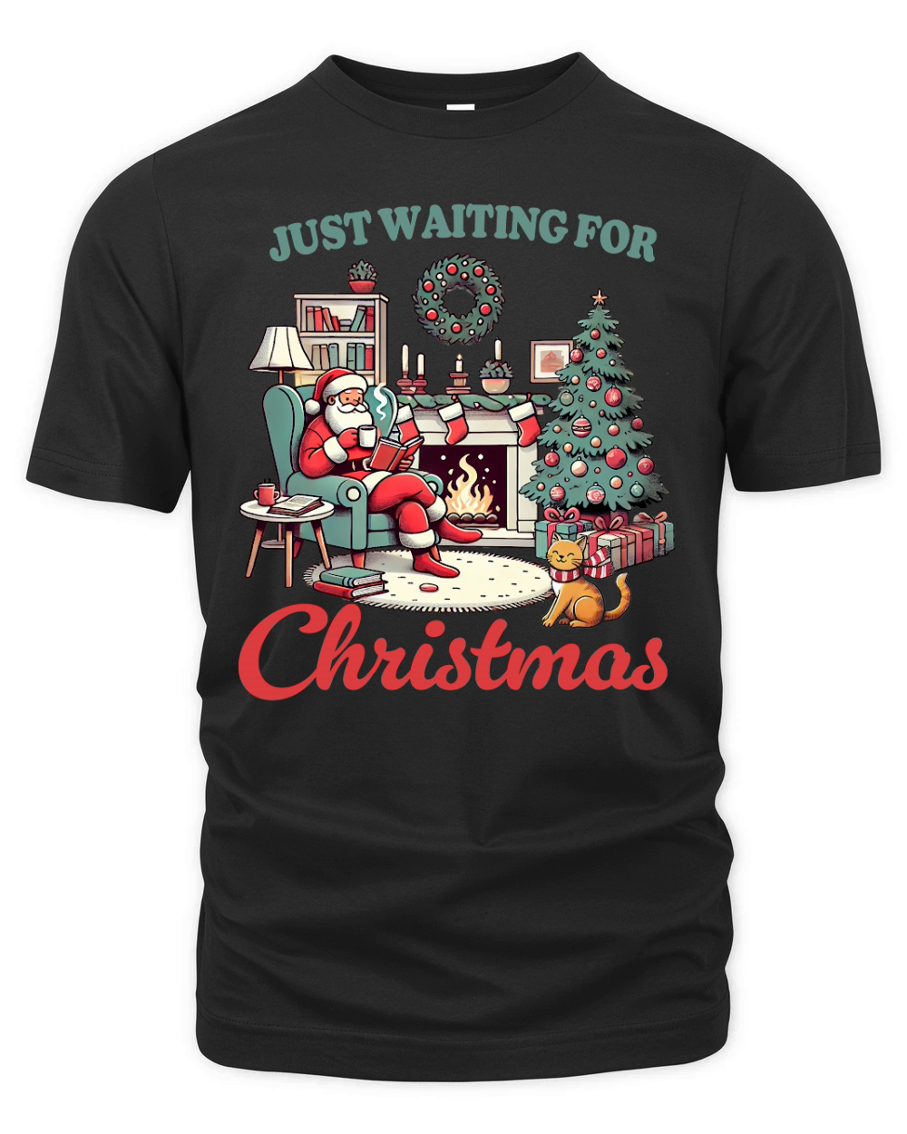 Just Waiting for Christmas 6 Organic Unisex T-shirt