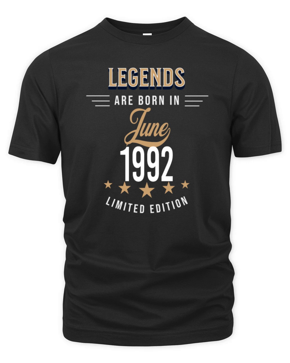 Legends are born in June 1992 Organic Unisex T-shirt