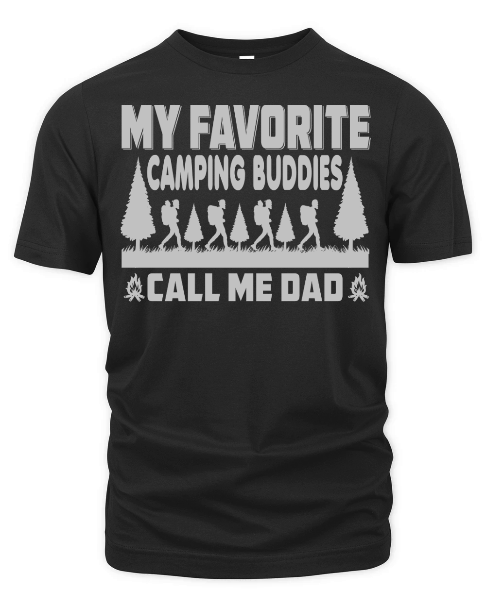 MY FAVORITE CAMPING BUDDIES CALL ME DAD Organic Unisex T-shirt