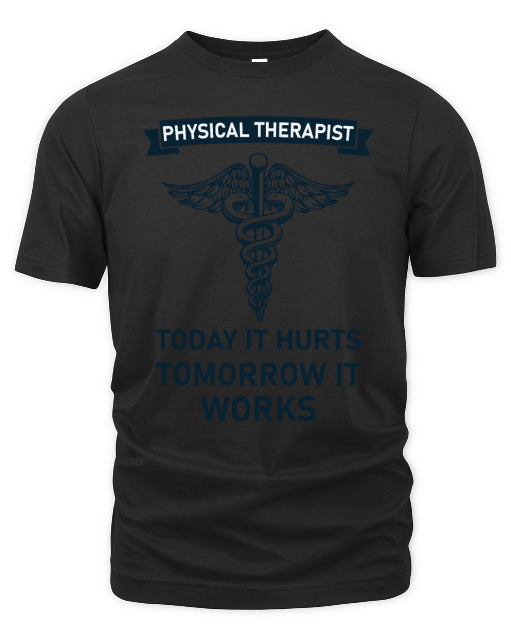 Physical therapist today it hurts tomorrow it work Organic Unisex T-shirt