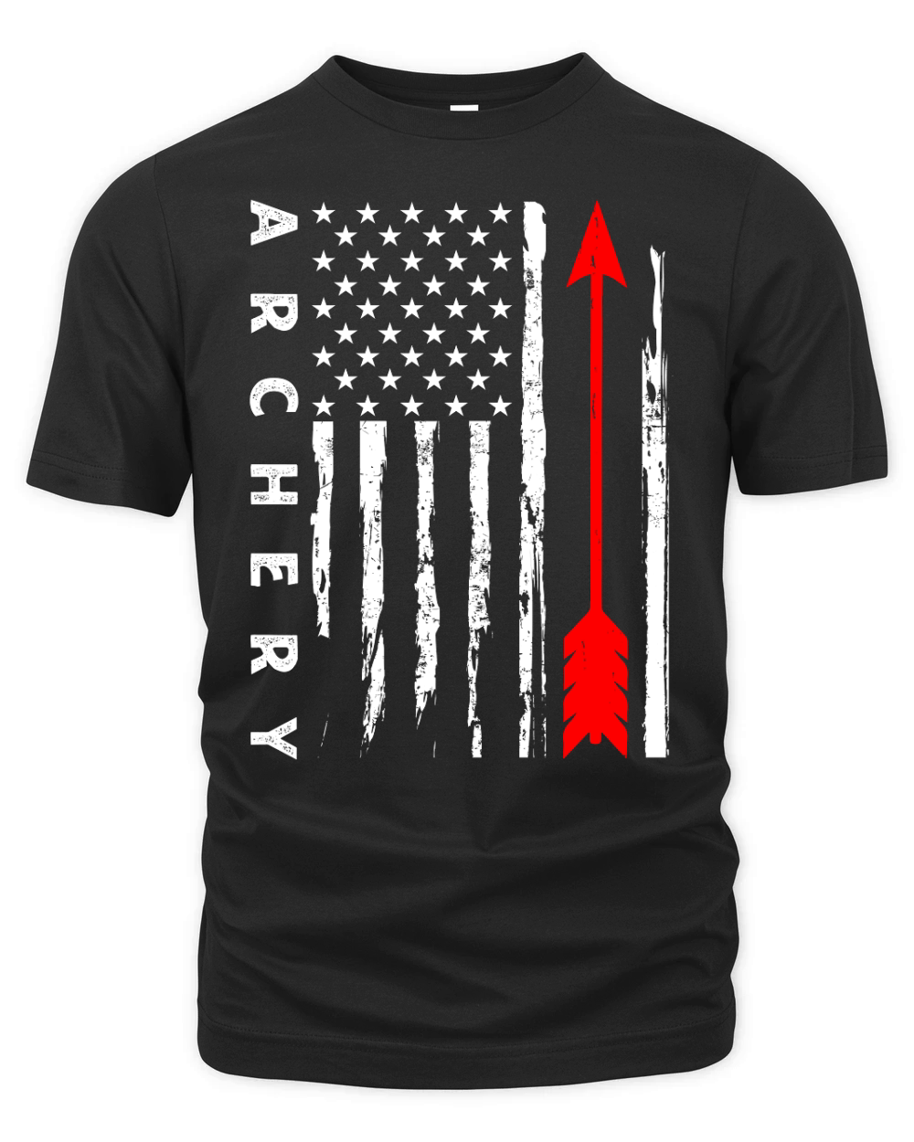 Vintage Hunting Archery   american flag Organic Unisex T-shirt