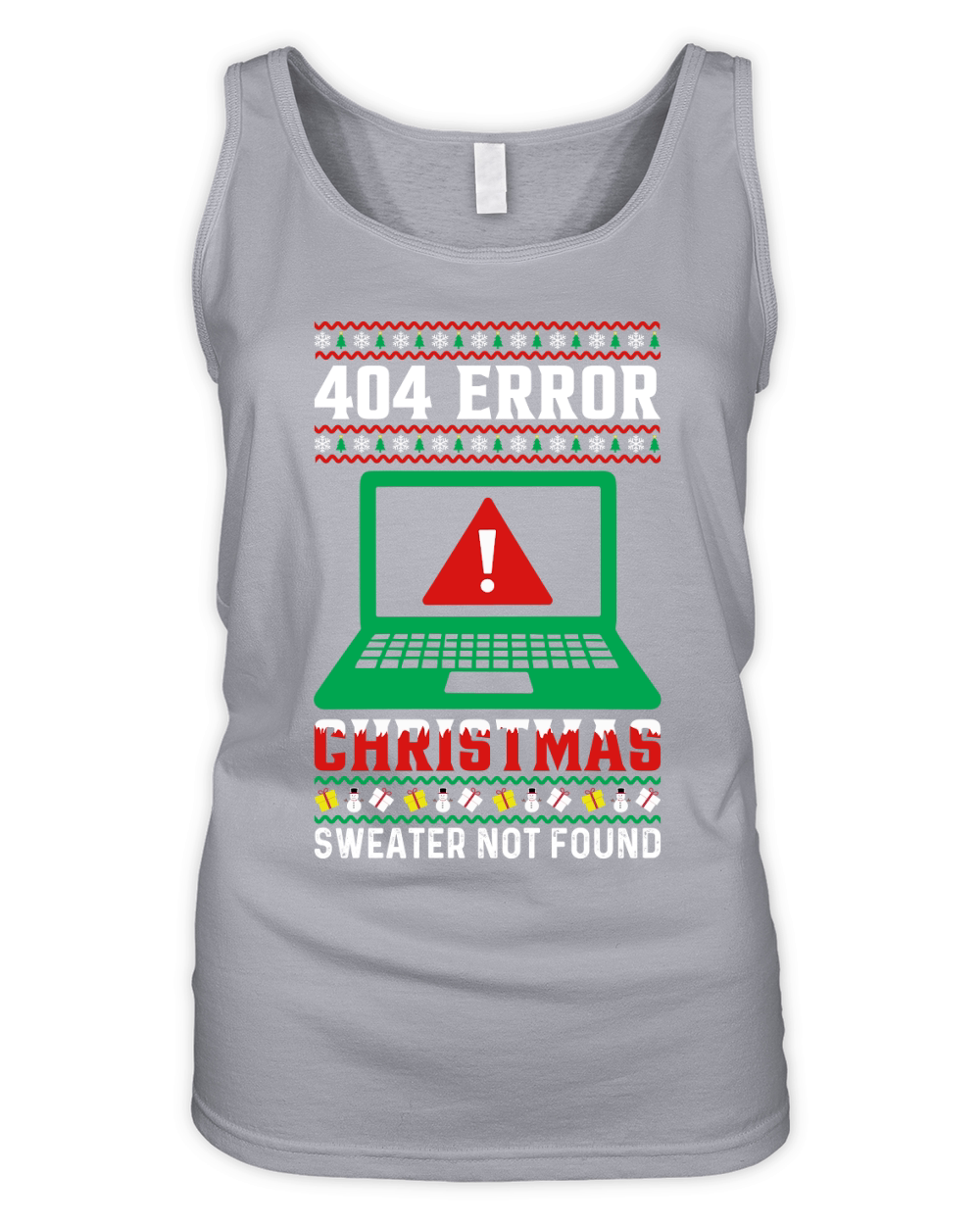 404 error Christmas sweater not found Organic Women's Tank Top