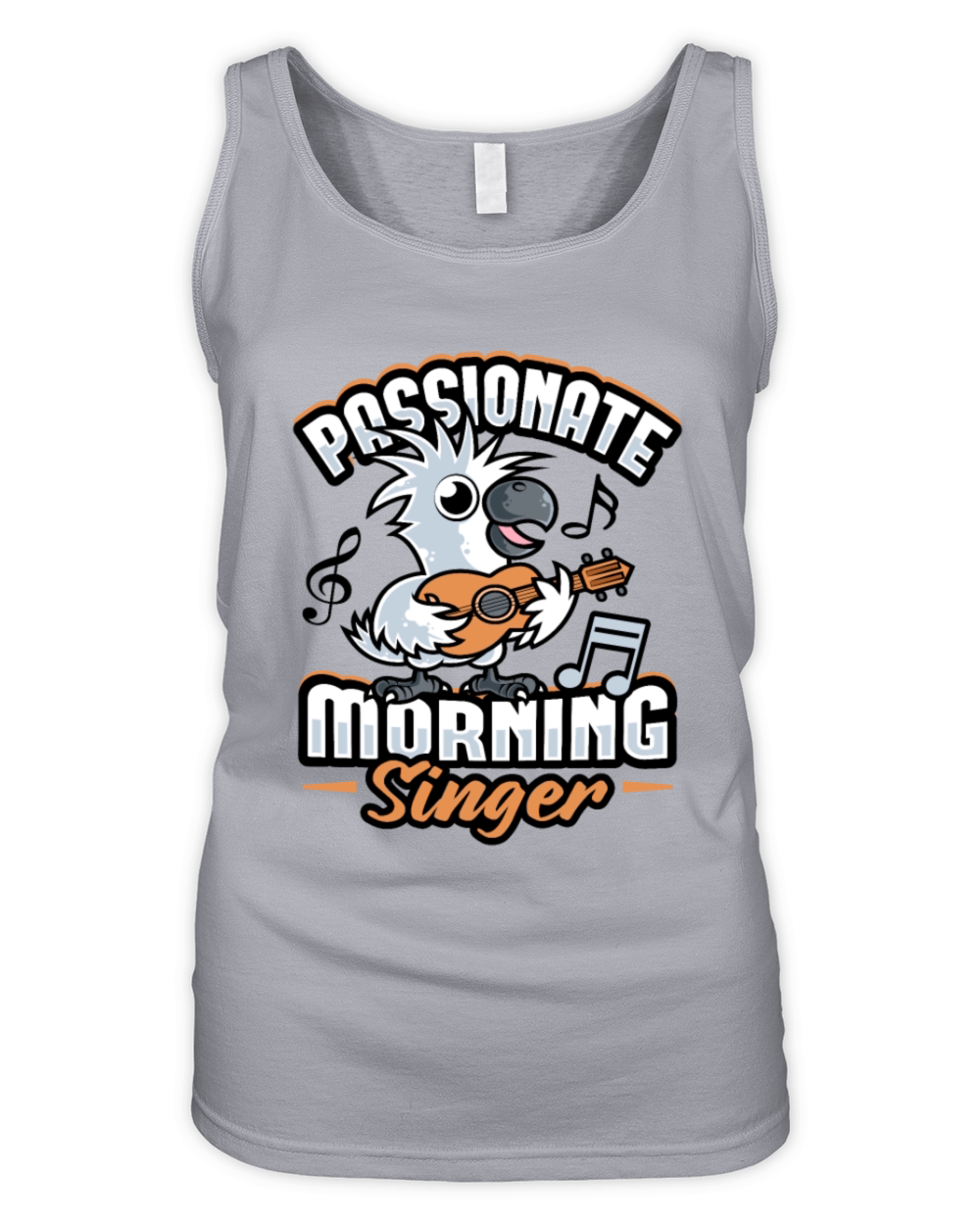 Cockatoo with Guitar Pet Bird Morning Person Organic Women's Tank Top
