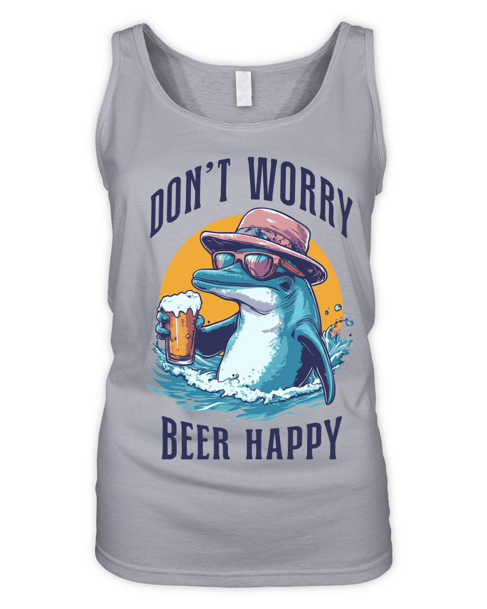 Don t Worry Beer Happy Organic Women's Tank Top
