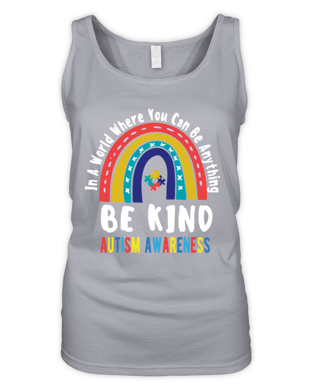 In A World Where You Can Be Anything Be Kind Organic Women's Tank Top