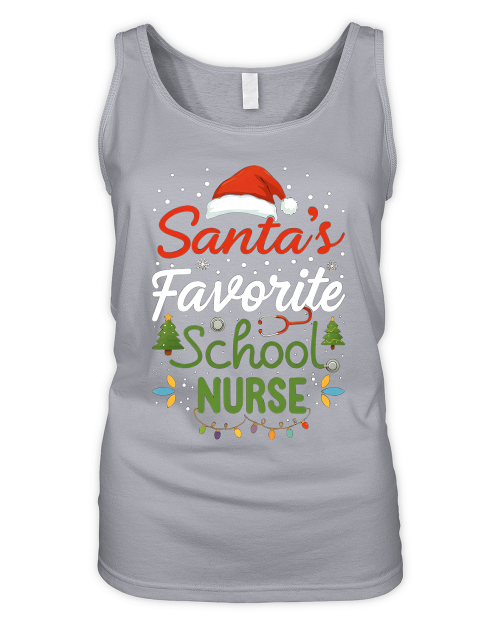 Santas Favorite School Nurse 04 Organic Women's Tank Top