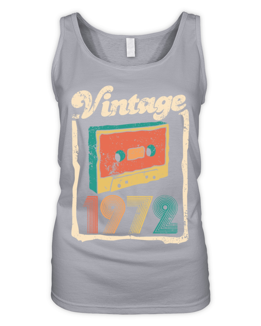 Vintage 1972 - 50 years old - 50th birthday gift Organic Women's Tank Top