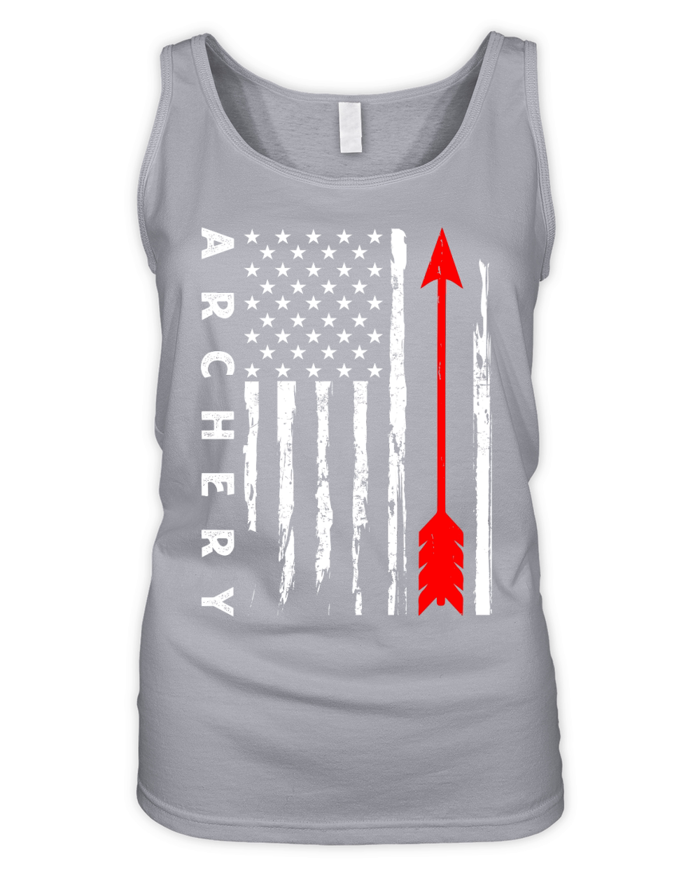 Vintage Hunting Archery   american flag Organic Women's Tank Top