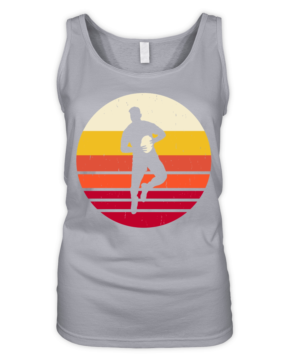 Vintage Rugby Player 2 Organic Women's Tank Top