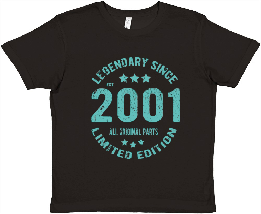 2001 Vintage Birthday Premium Kids Crewneck T-shirt