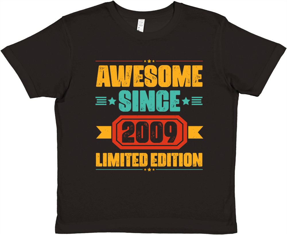Awesome Since 2009 Limited Edition (1) Premium Kids Crewneck T-shirt