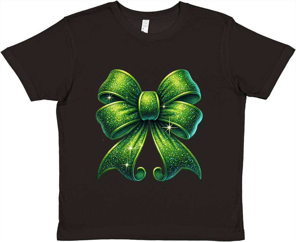Christmas Coquette Bow 9 04 Premium Kids Crewneck T-shirt