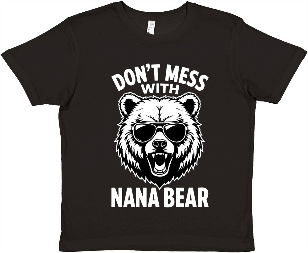 Dont mess with nana bear Premium Kids Crewneck T-shirt